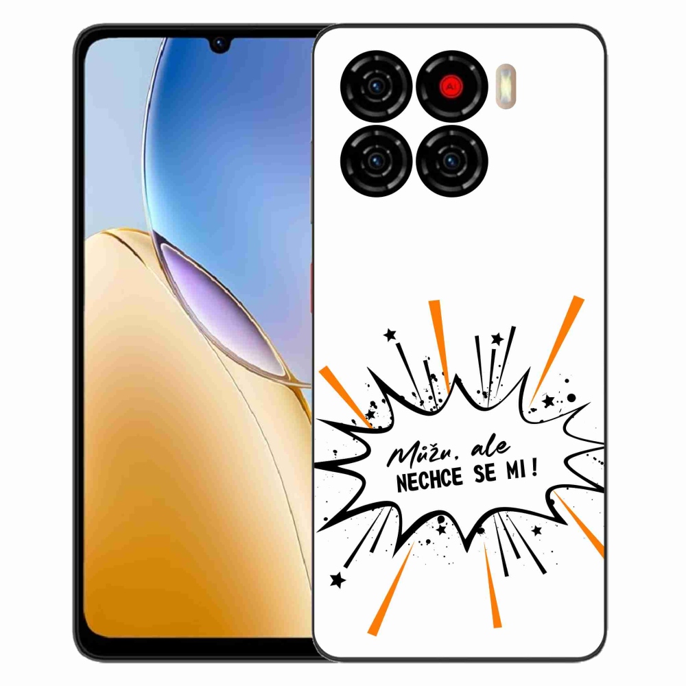 Gélový kryt mmCase na ZTE Blade A56 - vtipný text 11 biele pozadie