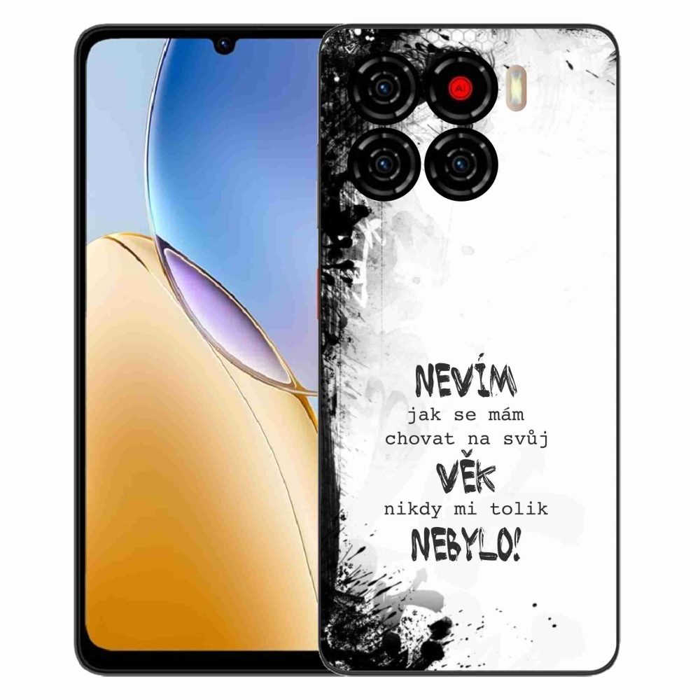 Gélový kryt mmCase na ZTE Blade A56 - vtipný text 14 biele pozadie