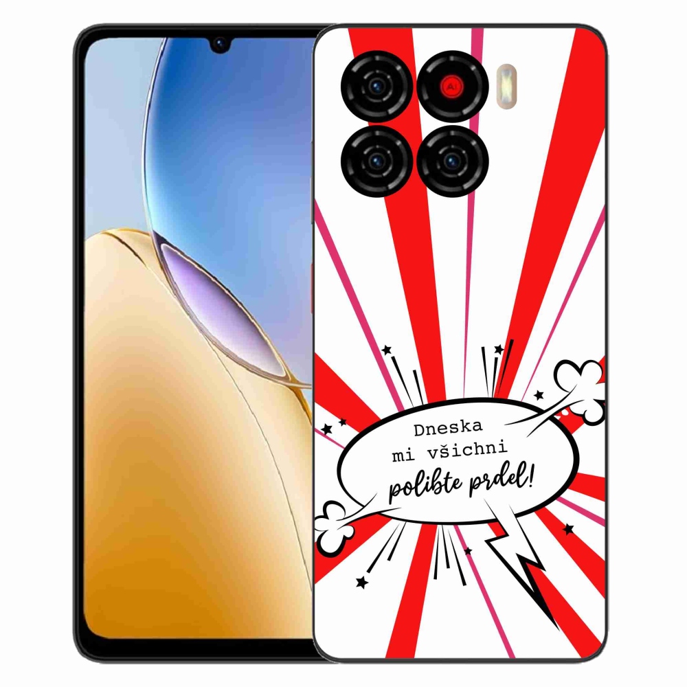 Gélový kryt mmCase na ZTE Blade A56 - vtipný text 15 biele pozadie