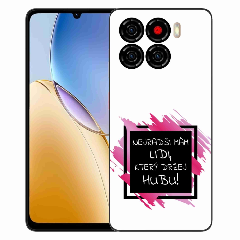 Gélový kryt mmCase na ZTE Blade A56 - vtipný text 7 čiernobiele pozadie