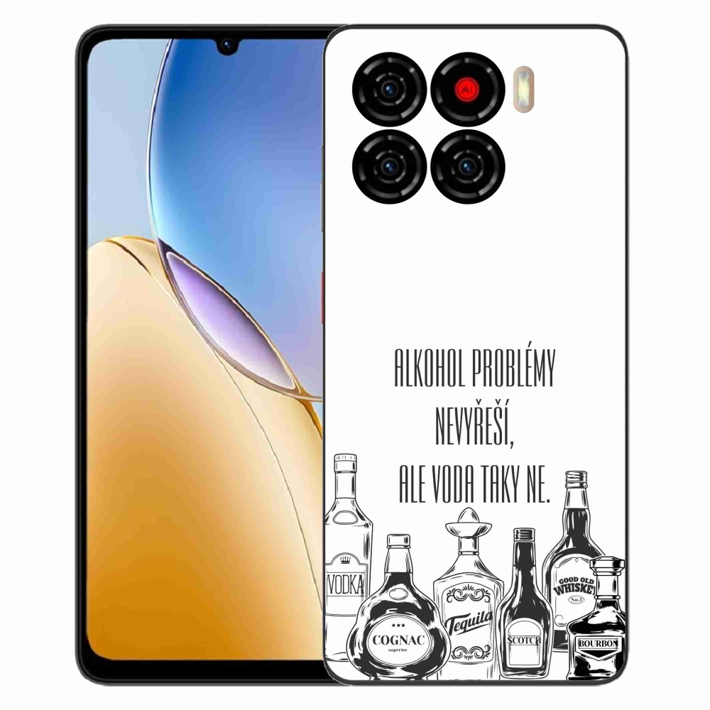 Gélový kryt mmCase na ZTE Blade A56 - vtipný text biele pozadie