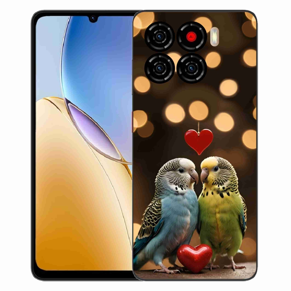 Gélový kryt mmCase na ZTE Blade A56 - zamilovaní papagáje