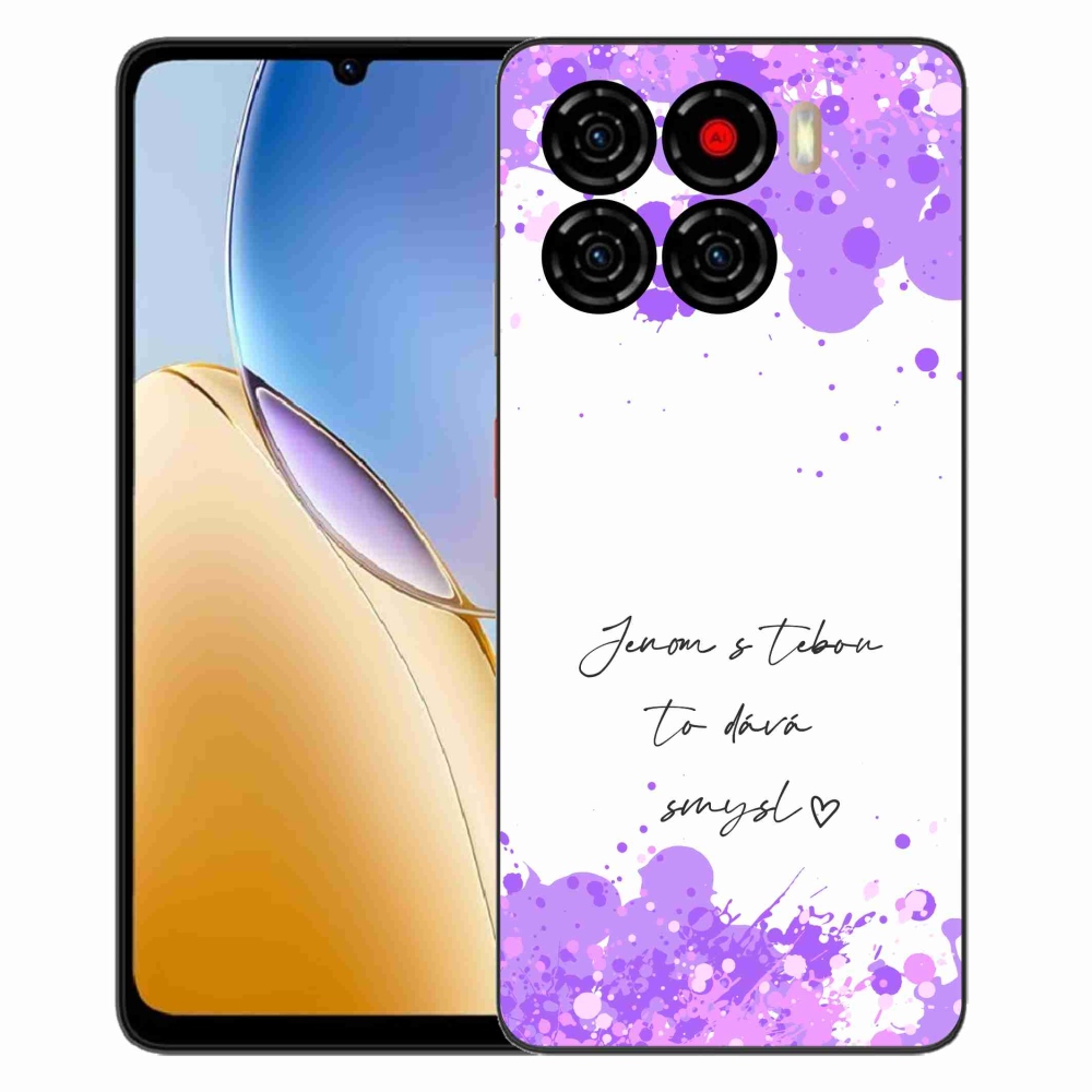Gélový kryt mmCase na ZTE Blade A56 - zamilovaný text biele pozadie