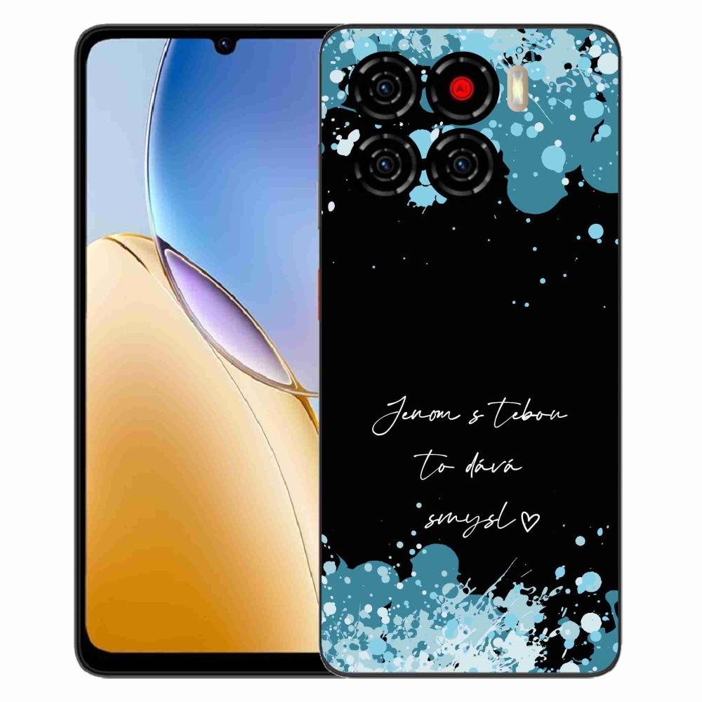 Gélový kryt mmCase na ZTE Blade A56 - zamilovaný text čierne pozadie