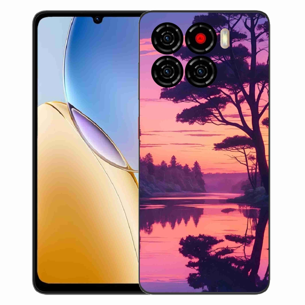 Gélový kryt mmCase na ZTE Blade A56 - západ slnka nad jazerom