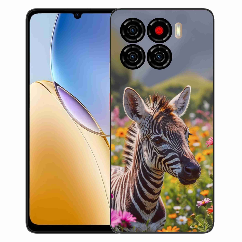 Gélový kryt mmCase na ZTE Blade A56 - zebra na lúke