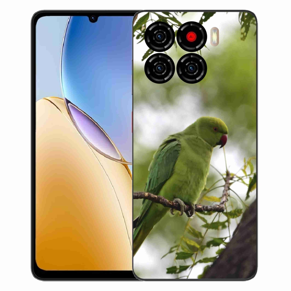Gélový kryt mmCase na ZTE Blade A56 - zelený papagáj