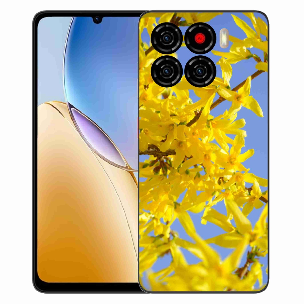 Gélový kryt mmCase na ZTE Blade A56 - žlté kvety