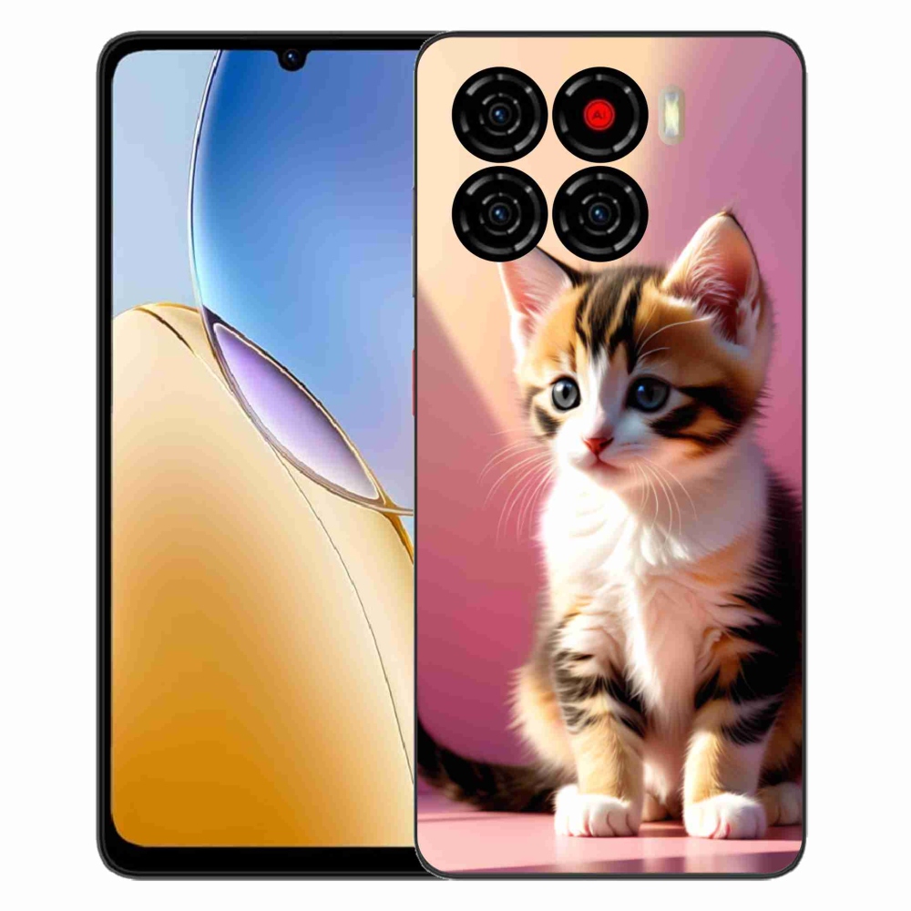 Gélový kryt mmCase na ZTE Blade A56 - zvedavé mačiatko 2