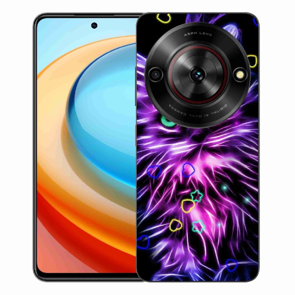Gélový kryt mmCase na ZTE Blade A75 - abstraktná mačka