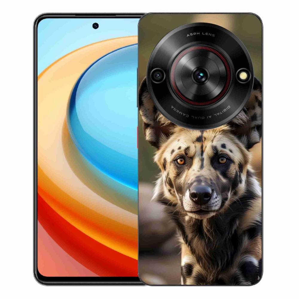 Gélový kryt mmCase na ZTE Blade A75 - africký divoký pes