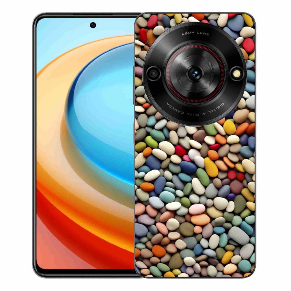 Gélový kryt mmCase na ZTE Blade A75 - farebné kamienky 2