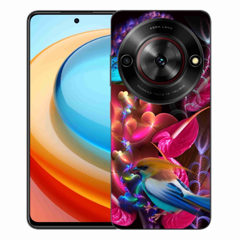Gélový kryt mmCase na ZTE Blade A75 - farebné kvety