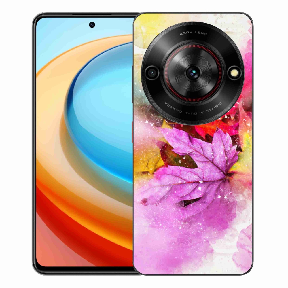 Gélový kryt mmCase na ZTE Blade A75 - farebné listy