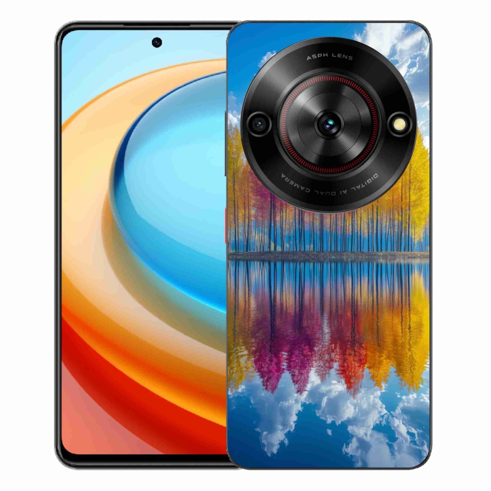 Gélový kryt mmCase na ZTE Blade A75 - farebné stromy