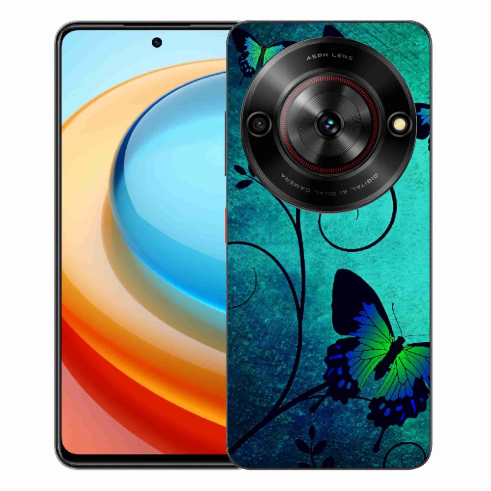 Gélový kryt mmCase na ZTE Blade A75 - farební motýle