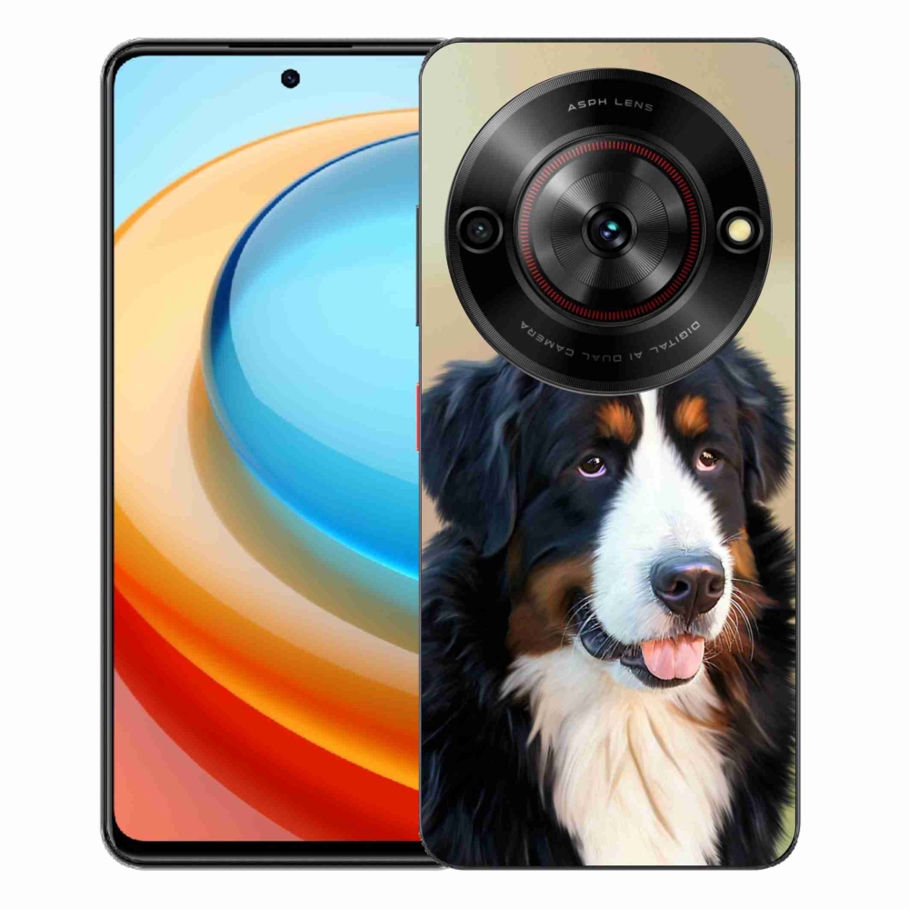 Gélový kryt mmCase na ZTE Blade A75 - bernský salašnícky pes