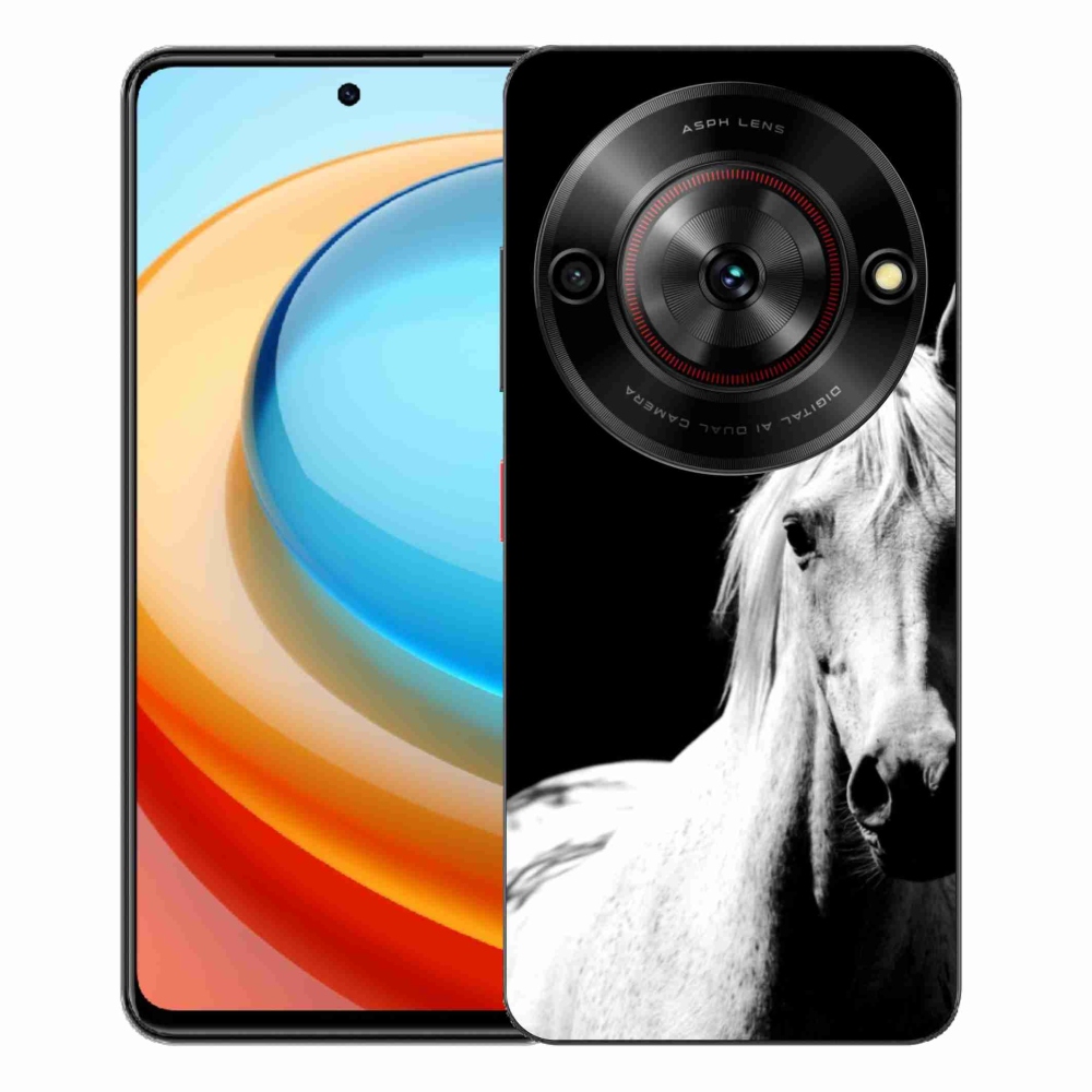 Gélový kryt mmCase na ZTE Blade A75 - biely kôň 5