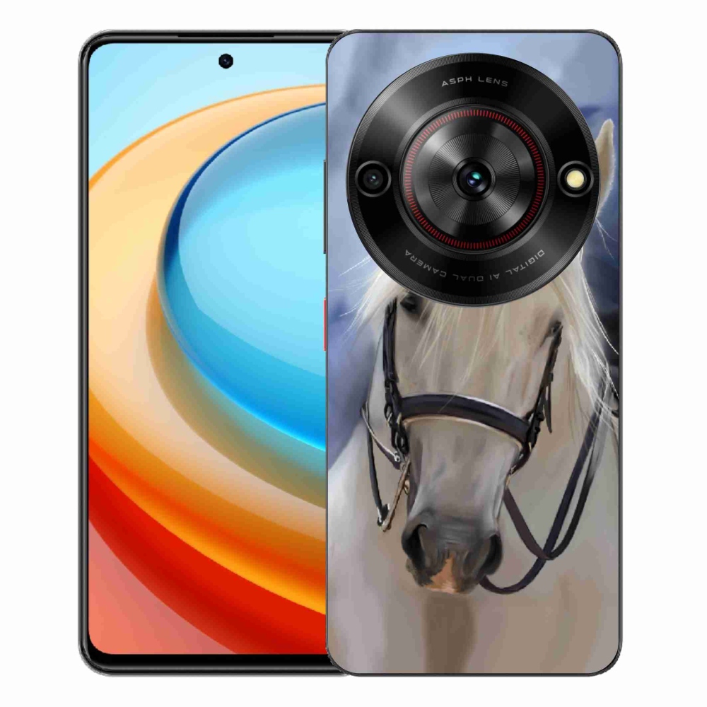 Gélový kryt mmCase na ZTE Blade A75 - biely kôň