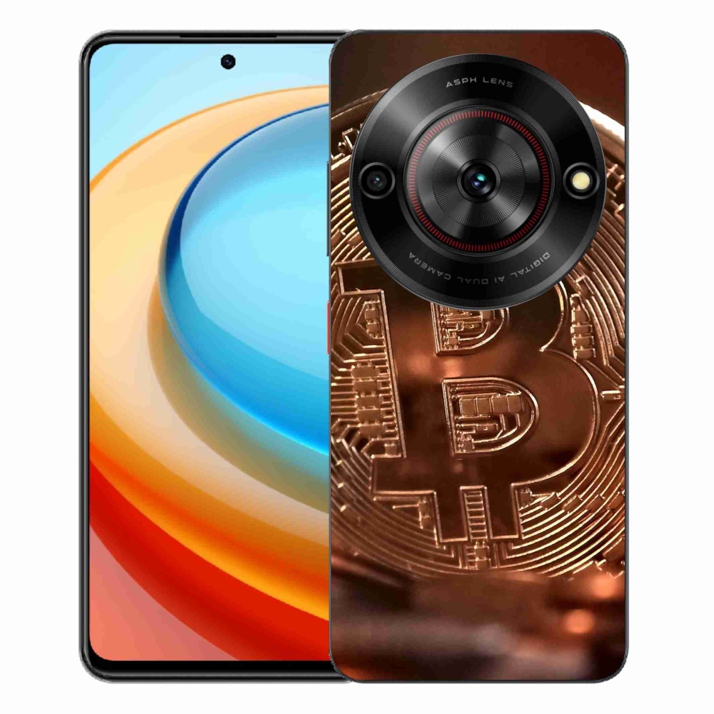 Gélový kryt mmCase na ZTE Blade A75 - bitcoin