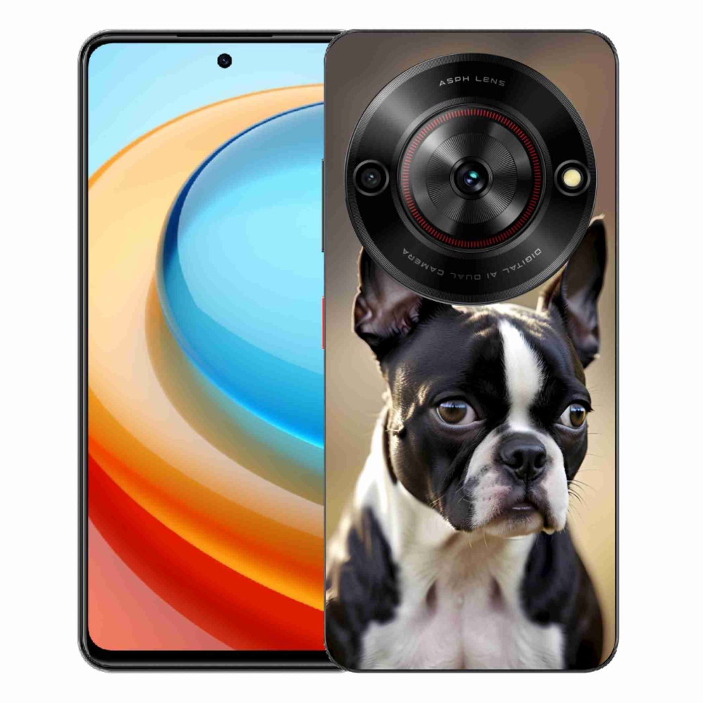Gélový kryt mmCase na ZTE Blade A75 - bostonský teriér