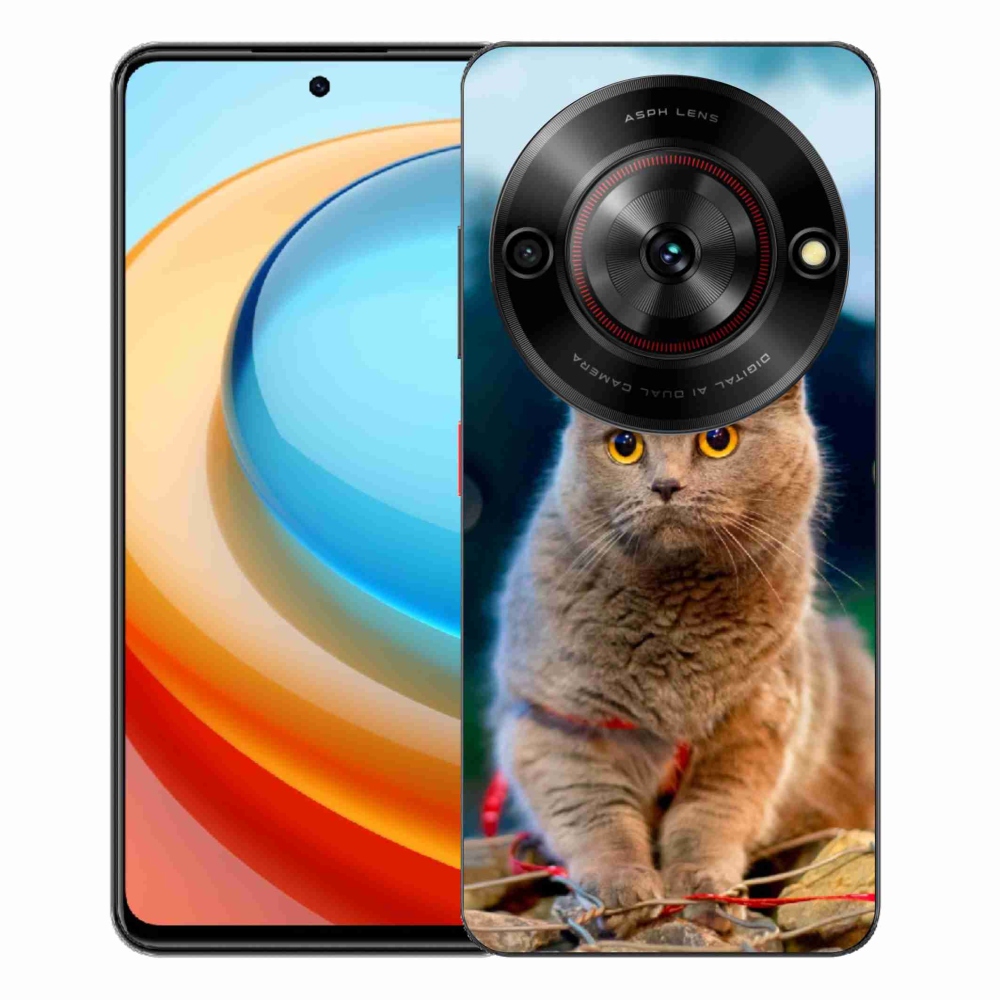 Gélový kryt mmCase na ZTE Blade A75 - britská modrá 2