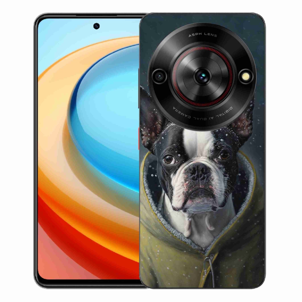 Gélový kryt mmCase na ZTE Blade A75 - buldoček