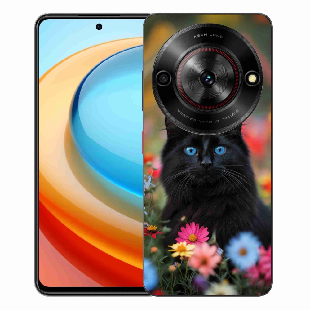 Gélový kryt mmCase na ZTE Blade A75 - čierne mačiatko 4