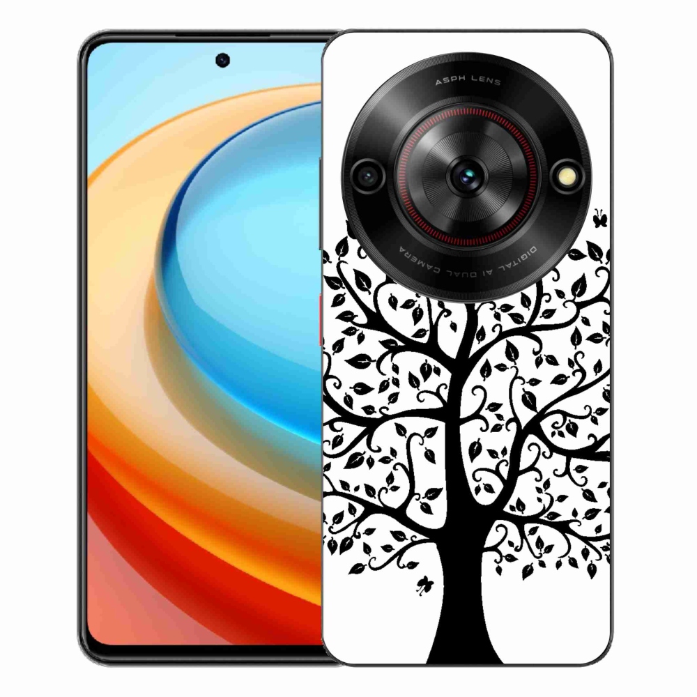 Gélový kryt mmCase na ZTE Blade A75 - čiernobiely strom