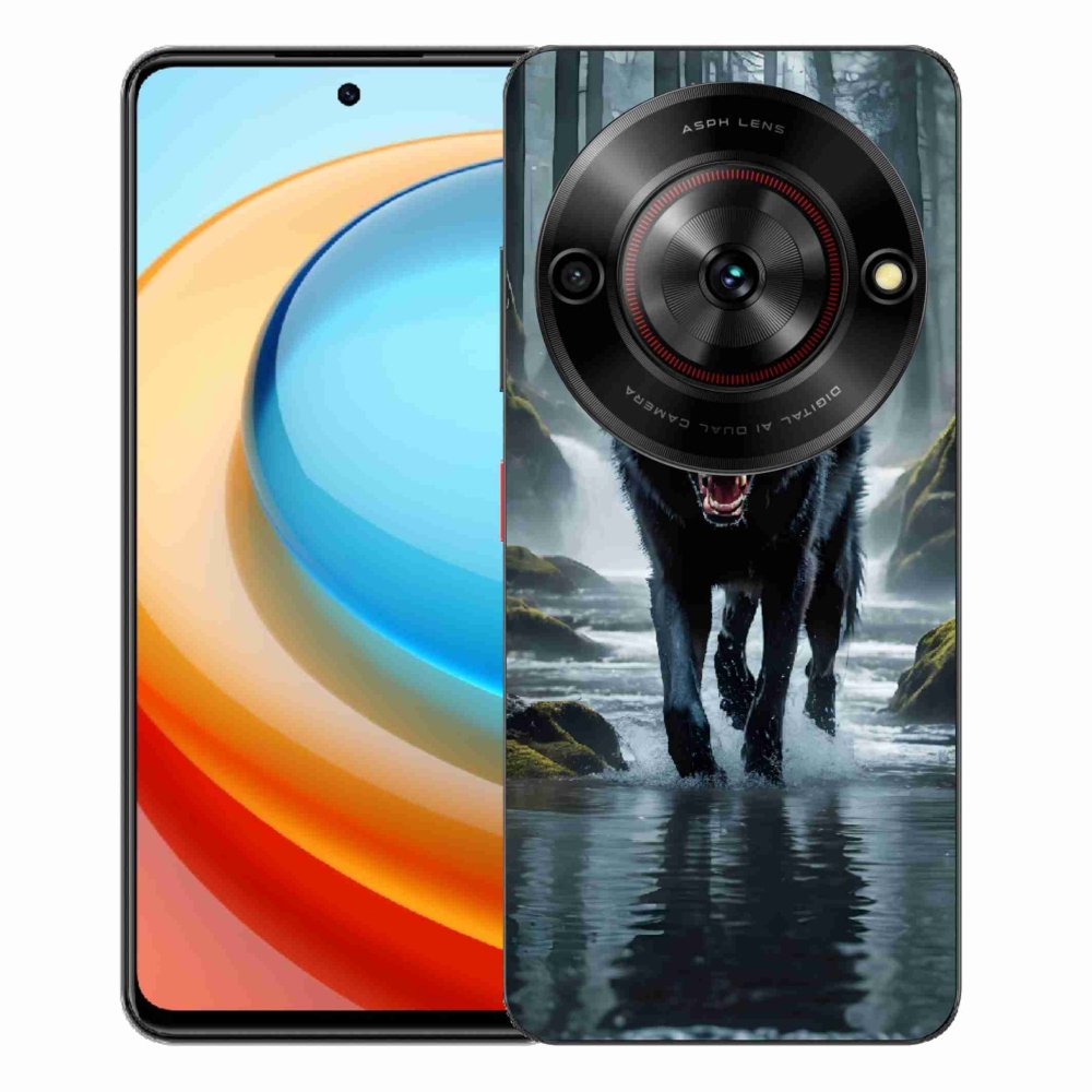 Gélový kryt mmCase na ZTE Blade A75 - čierny vlk