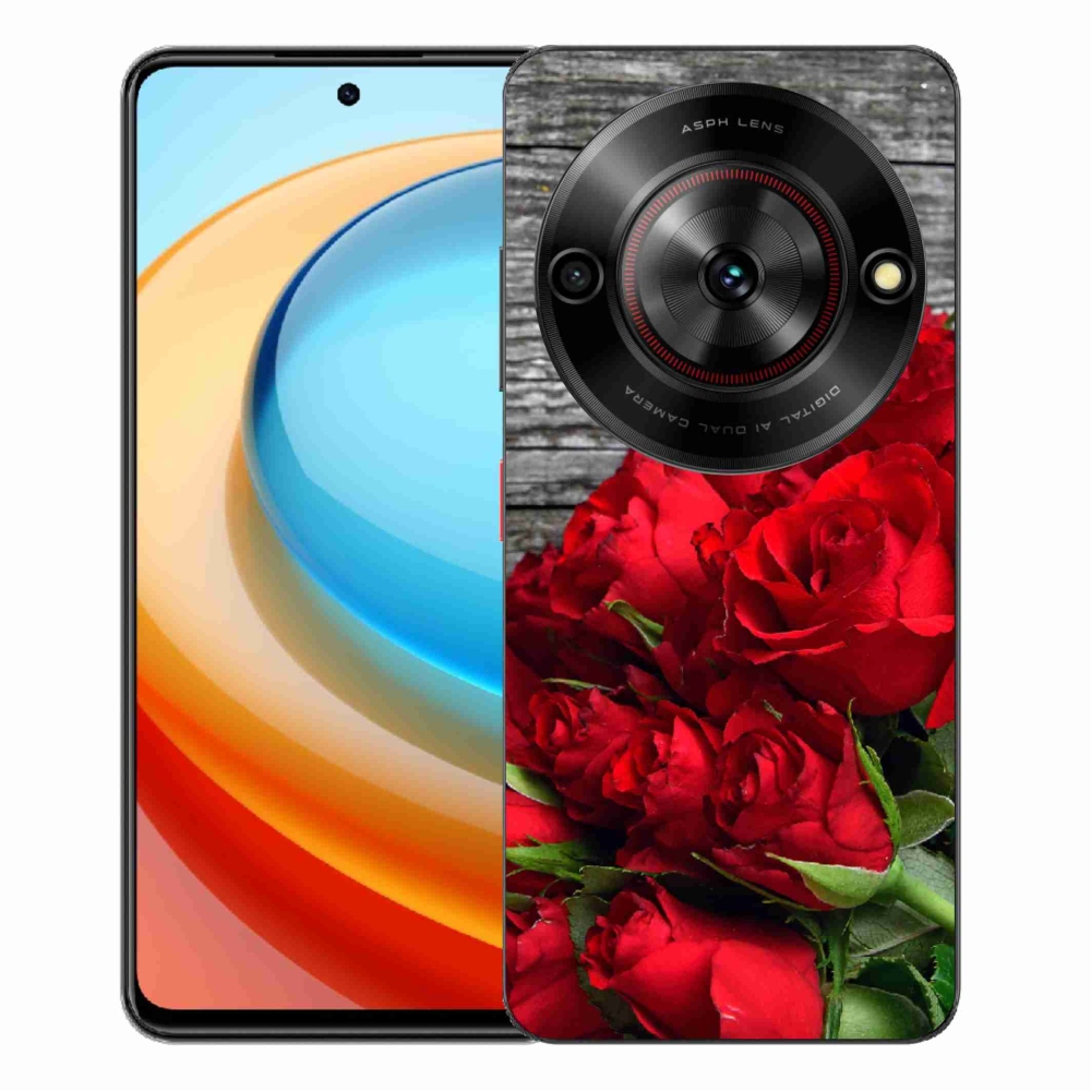 Gélový kryt mmCase na ZTE Blade A75 - červené ruže