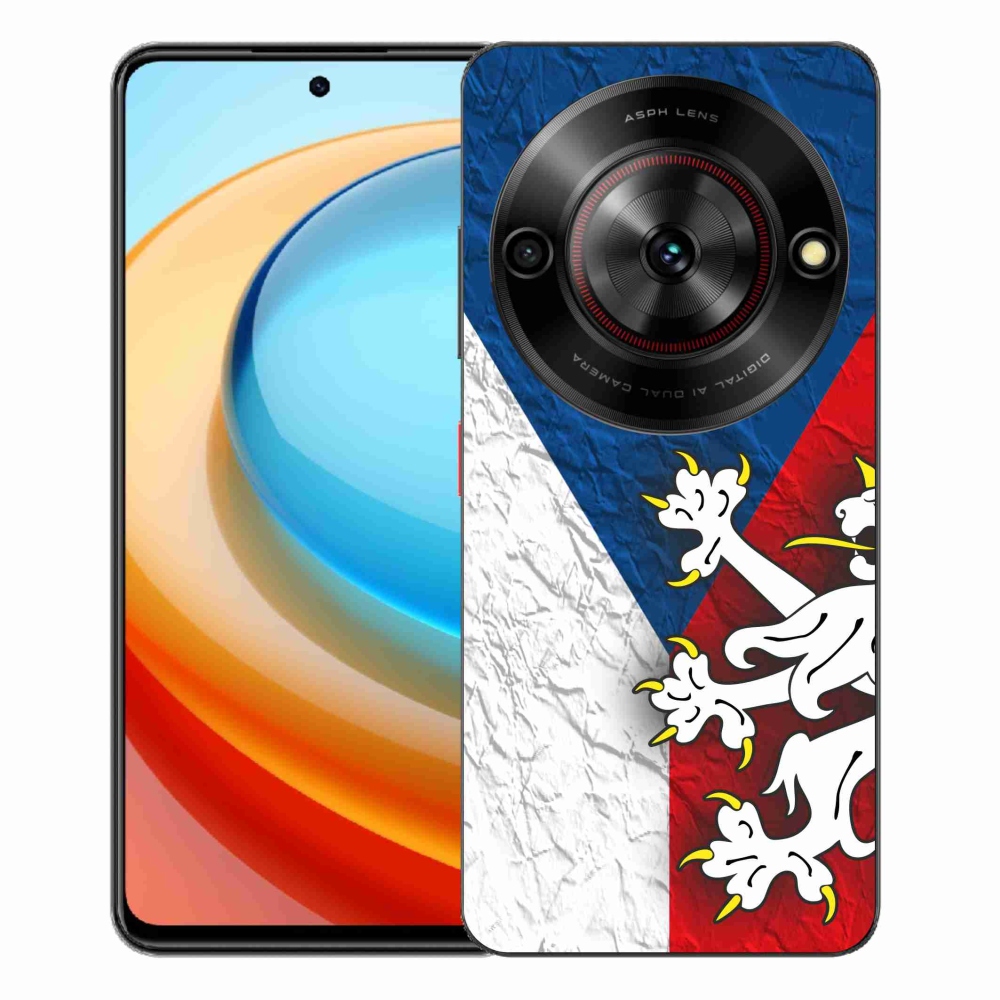 Gélový kryt mmCase na ZTE Blade A75 - slovenská vlajka 1