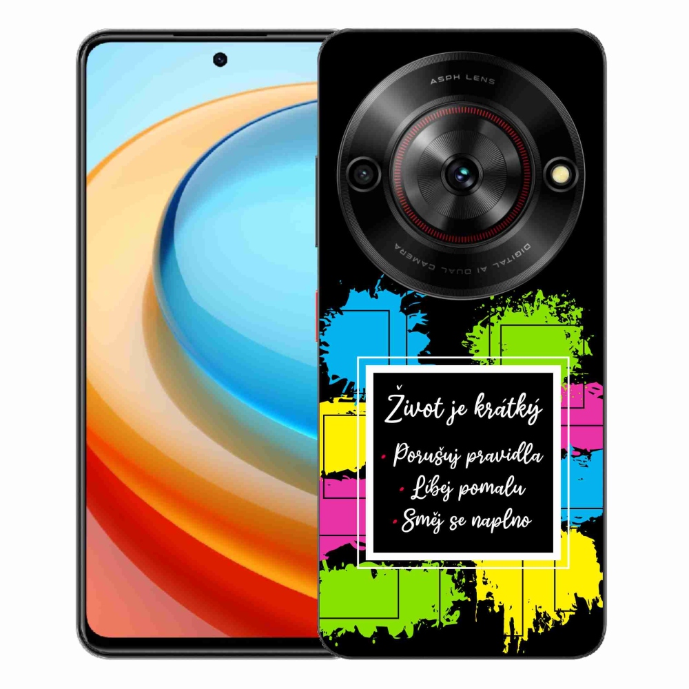 Gélový kryt mmCase na ZTE Blade A75 - citát 5 čierne pozadie