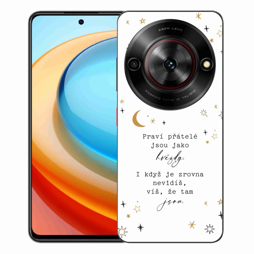 Gélový kryt mmCase na ZTE Blade A75 - citát 6 biele pozadie