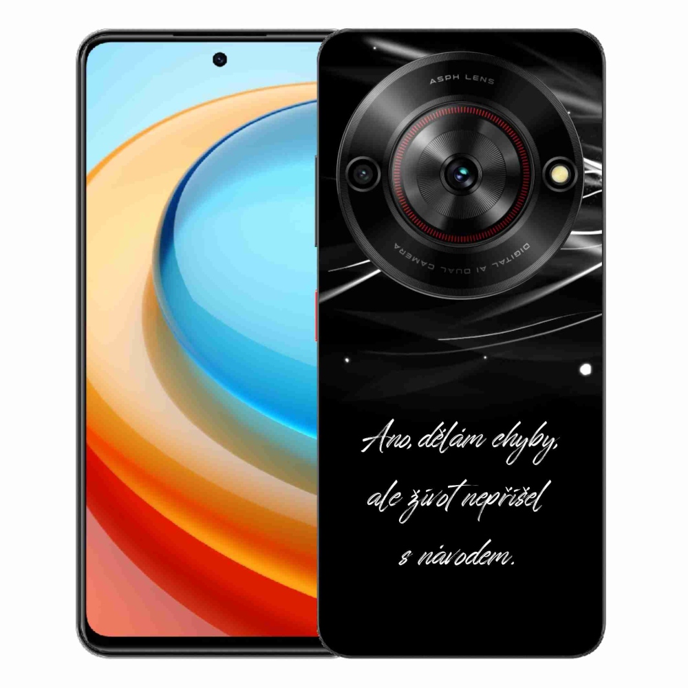 Gélový kryt mmCase na ZTE Blade A75 - citát čierne pozadie