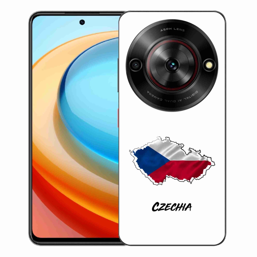 Gélový kryt mmCase na ZTE Blade A75 - Slovakia biele pozadie