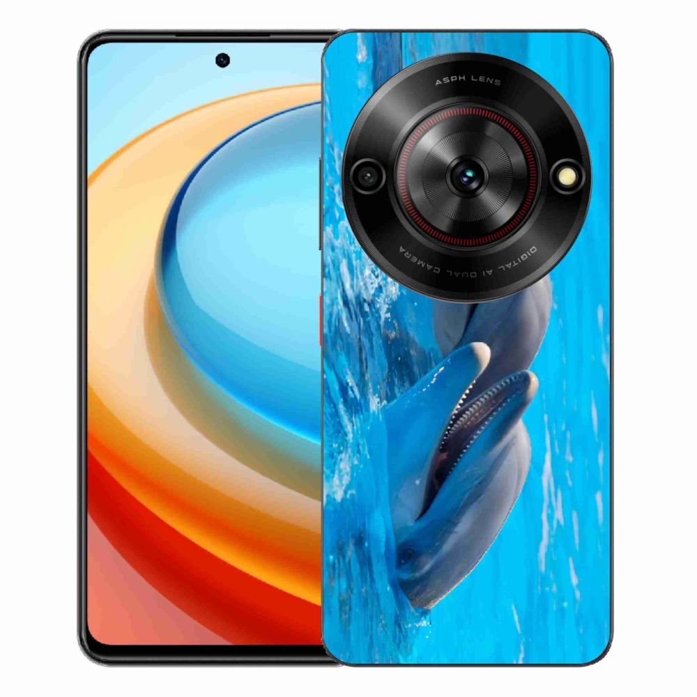 Gélový kryt mmCase na ZTE Blade A75 - delfíny