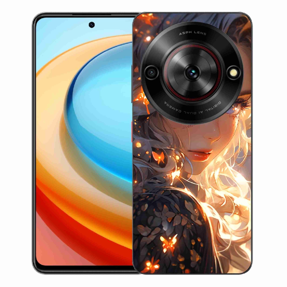 Gélový kryt mmCase na ZTE Blade A75 - dievča a motýle