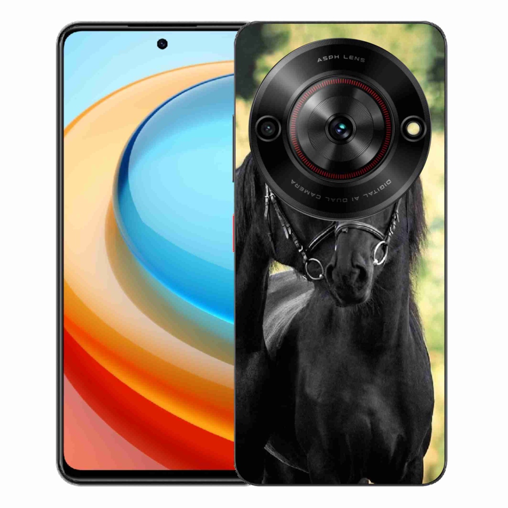 Gélový kryt mmCase na ZTE Blade A75 - dva čierne kone