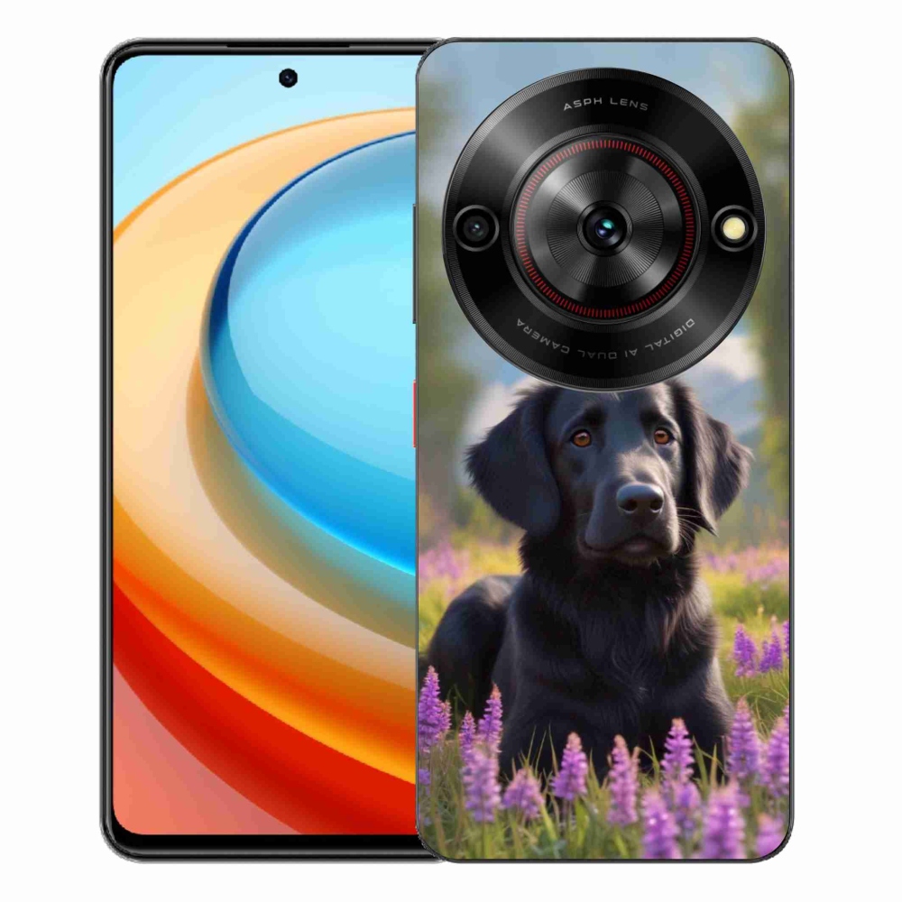 Gélový kryt mmCase na ZTE Blade A75 - elegantný čierny retriever