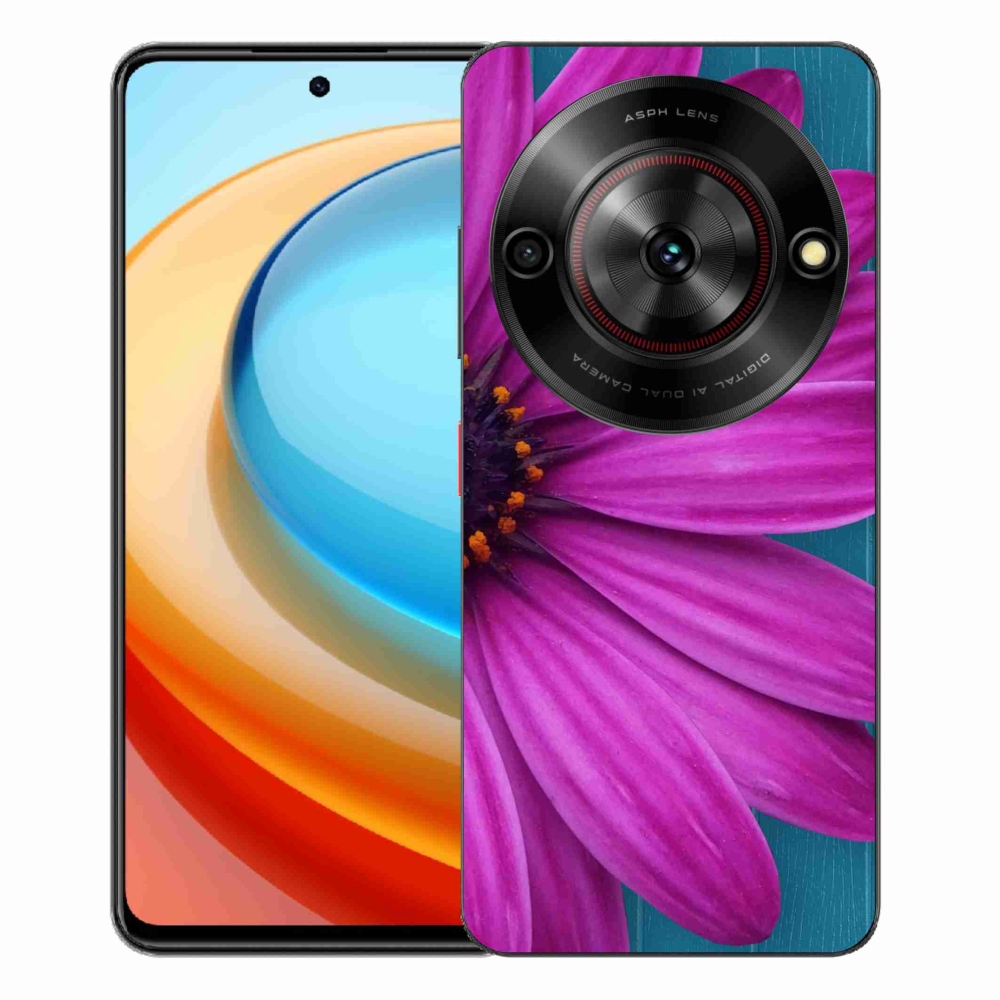 Gélový kryt mmCase na ZTE Blade A75 - fialová margaréta