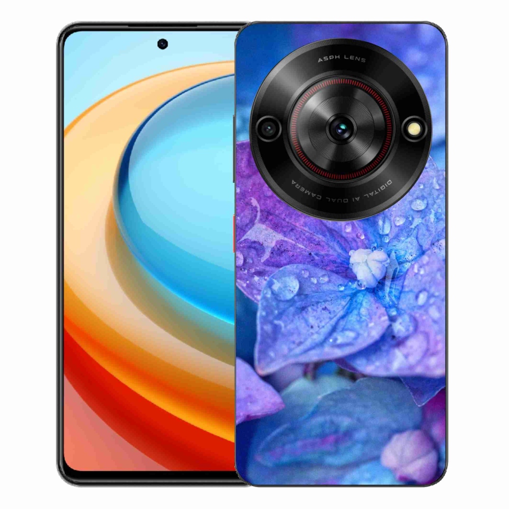 Gélový kryt mmCase na ZTE Blade A75 - fialový kvet