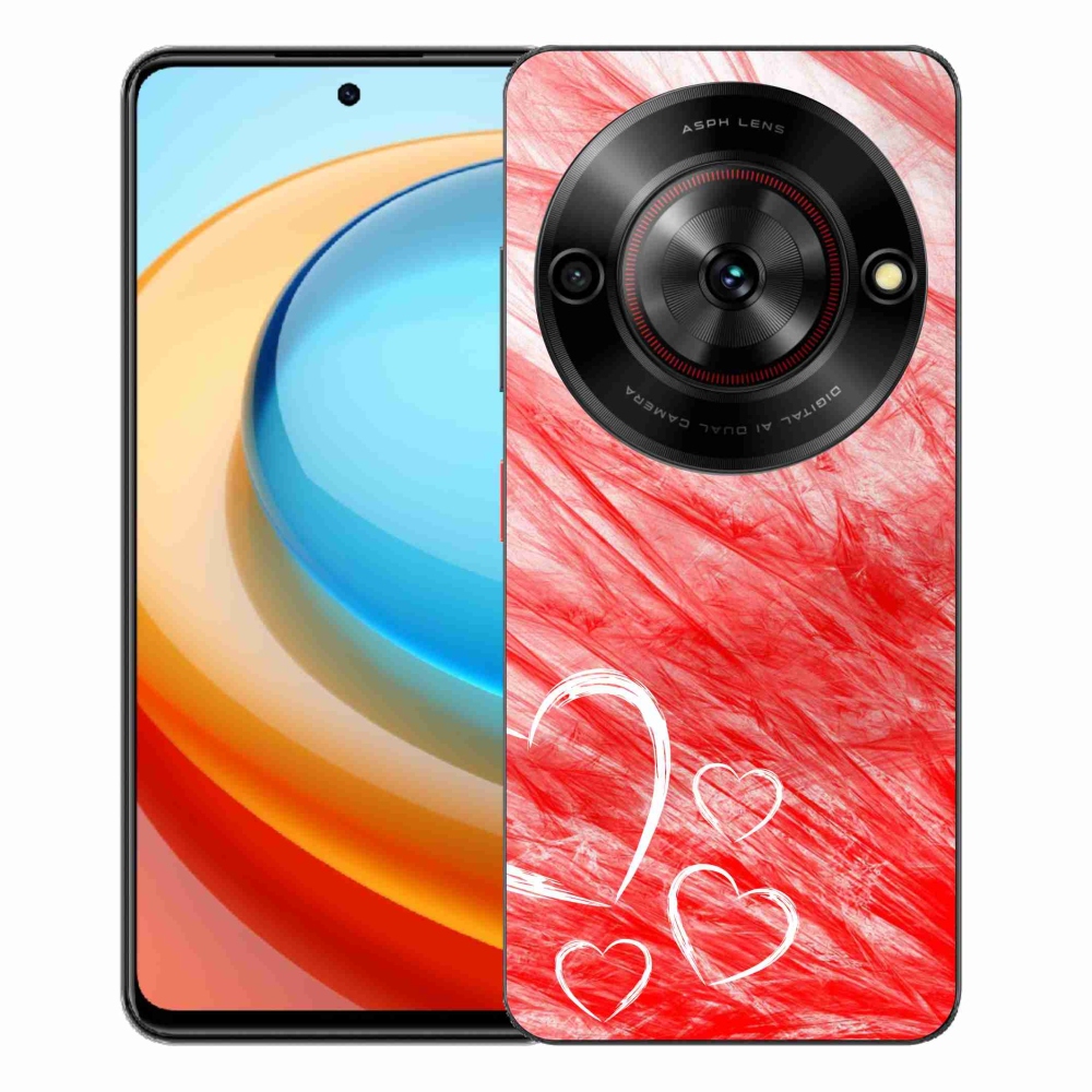 Gélový kryt mmCase na ZTE Blade A75 - heart
