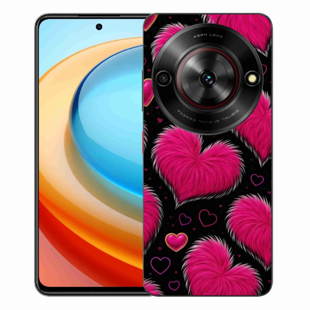 Gélový kryt mmCase na ZTE Blade A75 - hebké srdce