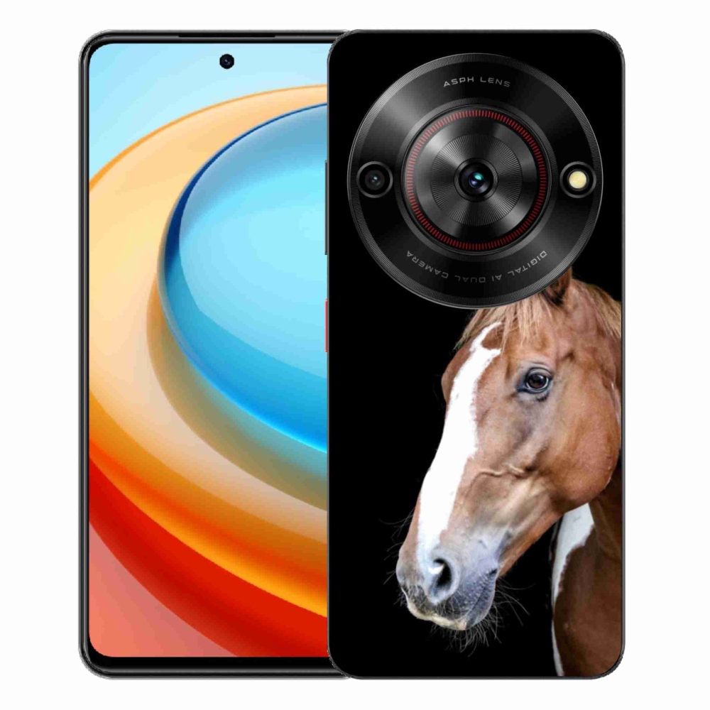 Gélový kryt mmCase na ZTE Blade A75 - hnedý kôň 3