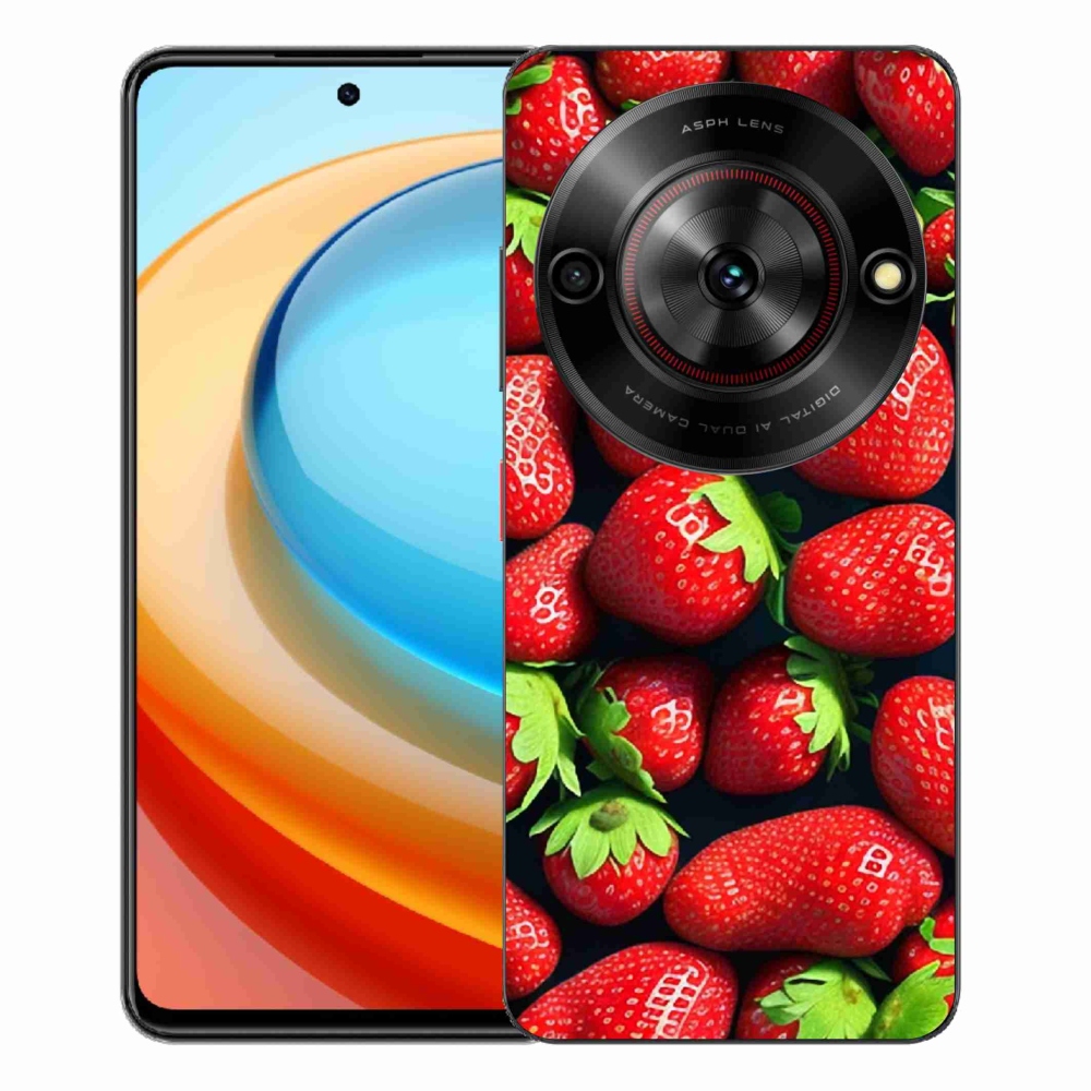 Gélový kryt mmCase na ZTE Blade A75 - jahody
