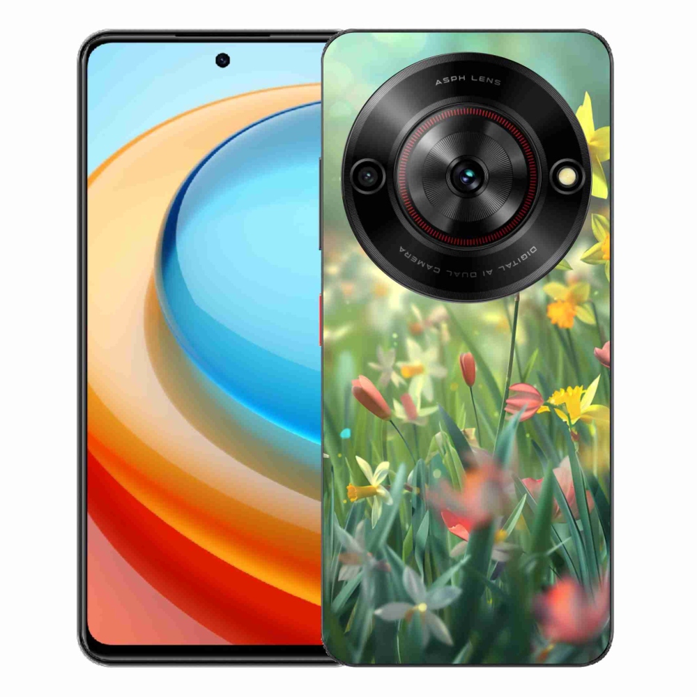 Gélový kryt mmCase na ZTE Blade A75 - jarné kvety