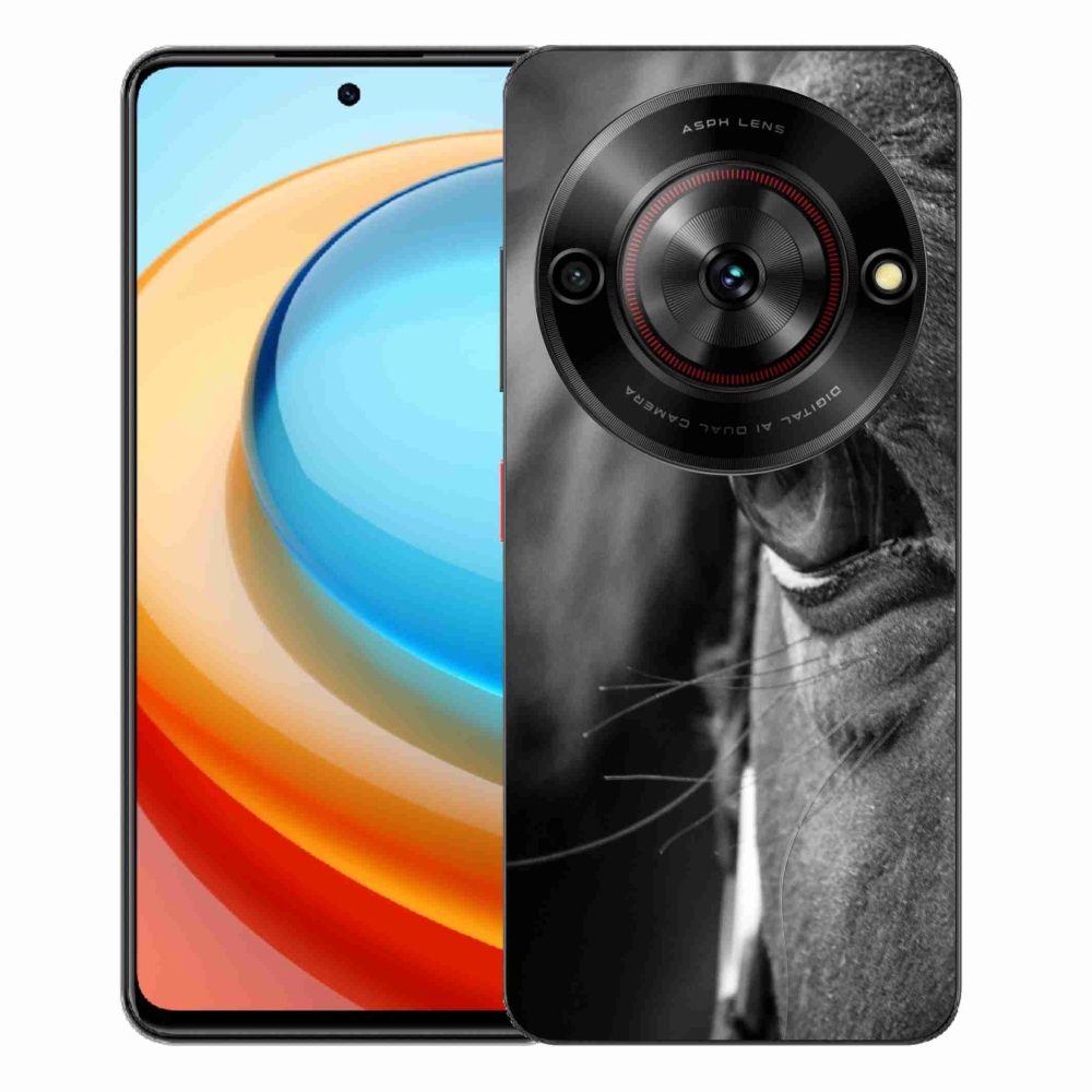Gélový kryt mmCase na ZTE Blade A75 - konský pohľad