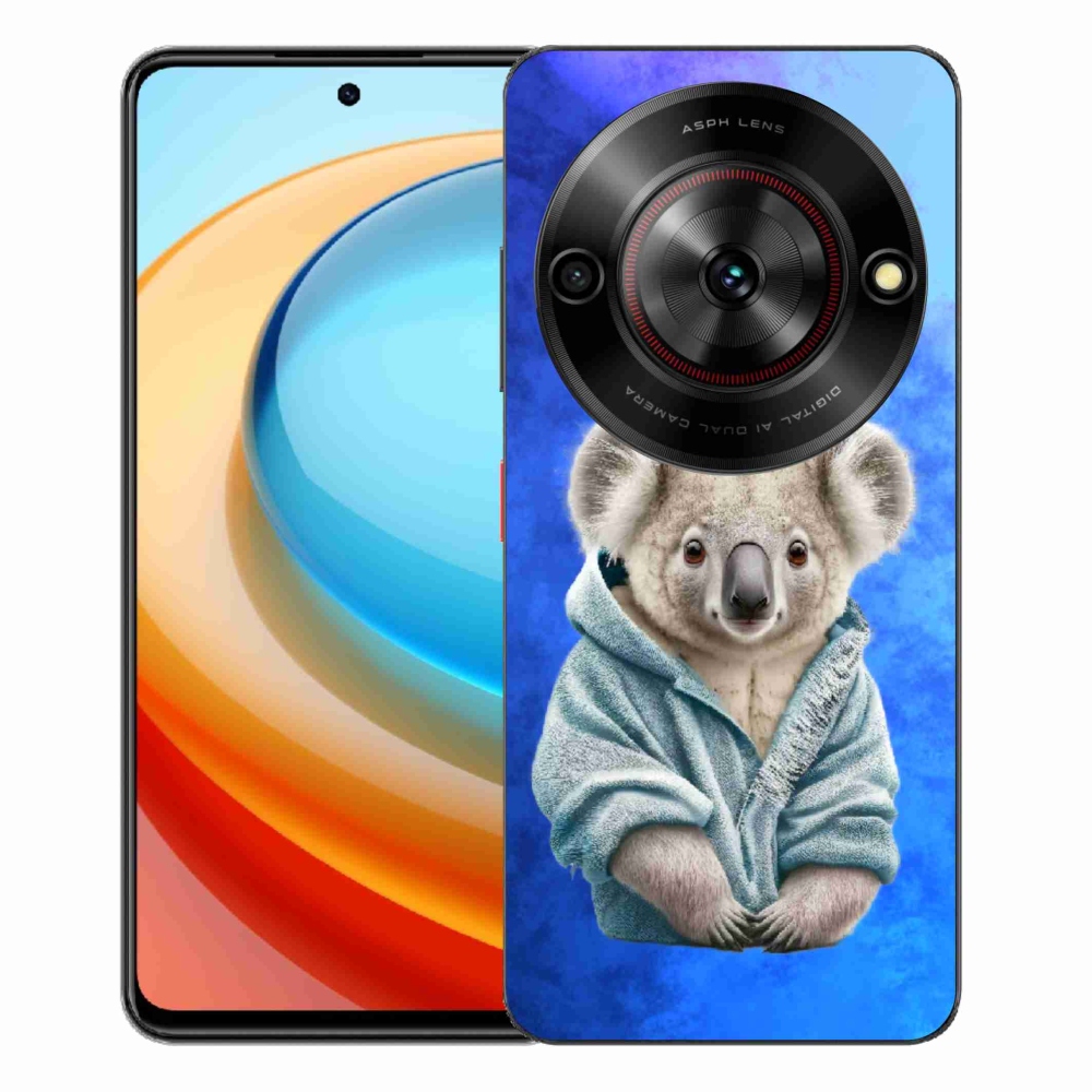 Gélový kryt mmCase na ZTE Blade A75 - koala vo svetri