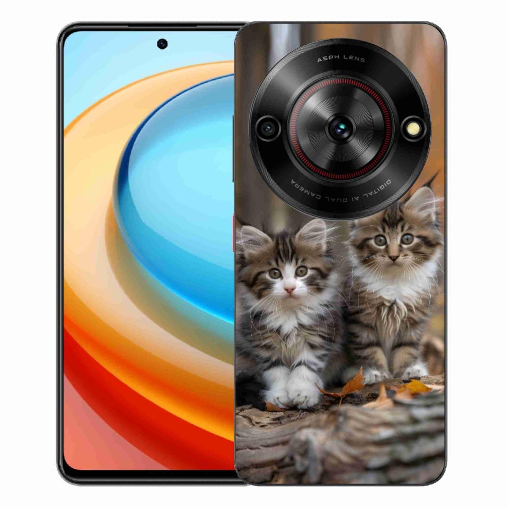 Gélový kryt mmCase na ZTE Blade A75 - mačacie duo 3